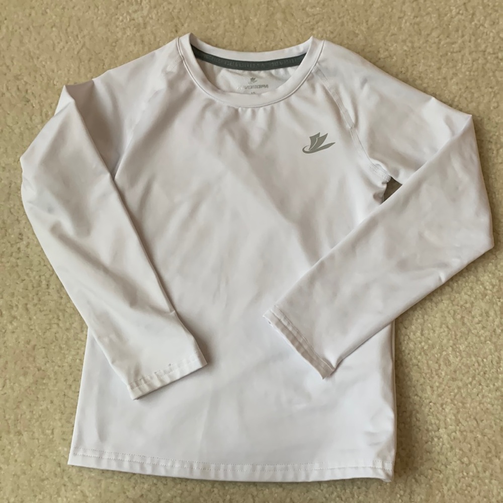 Lined athletic long sleeve tee